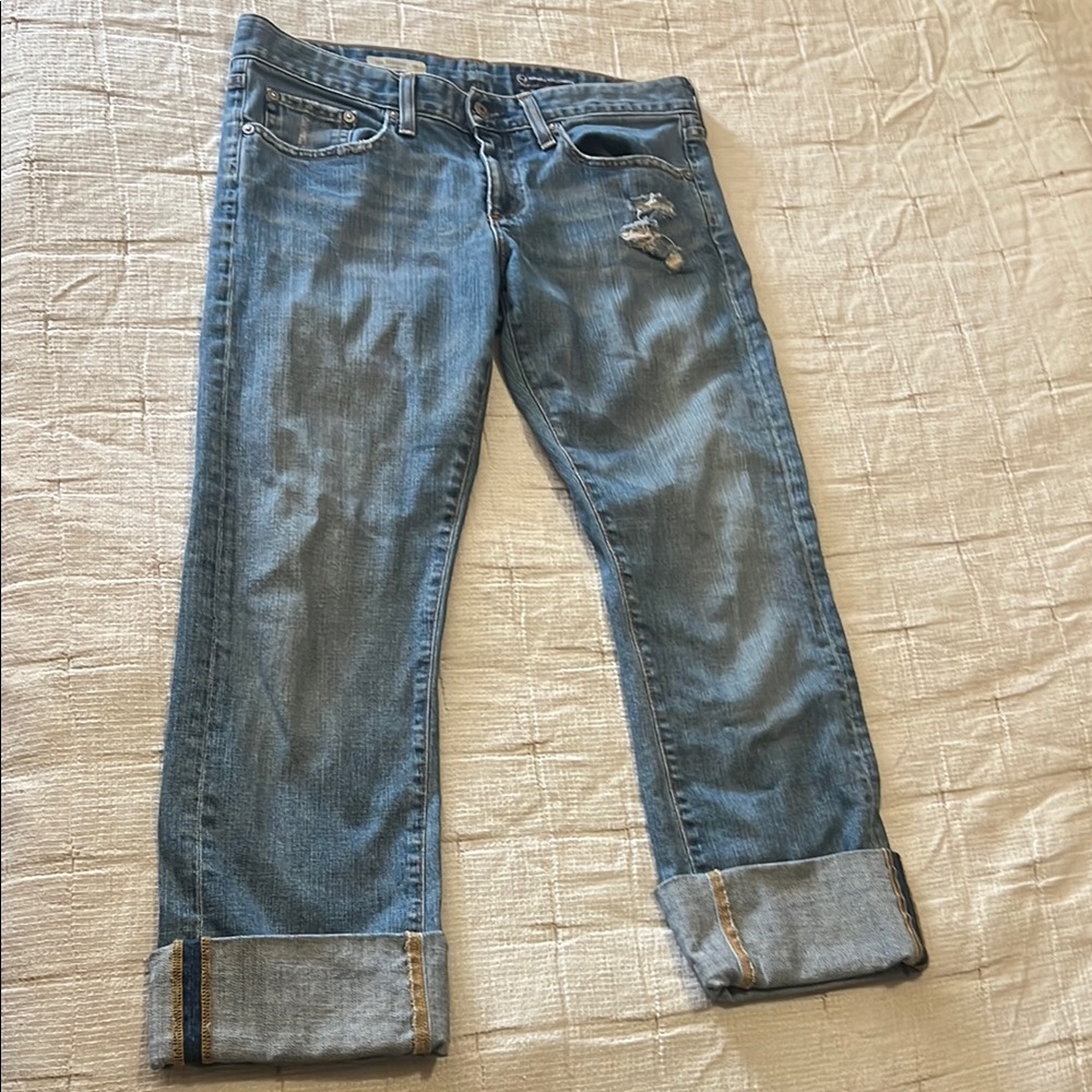 Classic Blue Women's Jeans AG women’s 29R tomboy relaxed straight leg